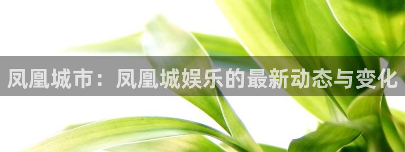 彩神x8：凤凰城市：凤凰城娱乐的最新动态与变化